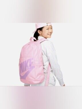 Nike Elemental Kid's Medium Soft Pink/Rush Fuchsia School Backpack DR6084-690